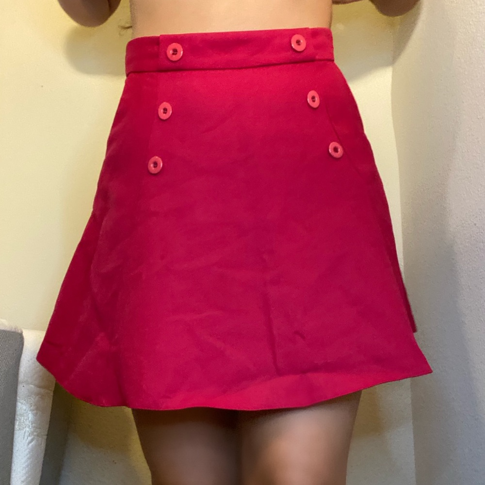 PINK skirt with buttons